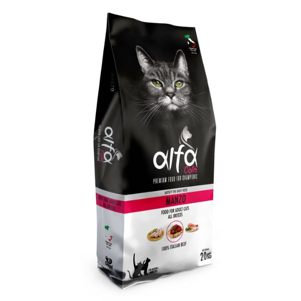 foto del prodotto alfa premium cat food sterilised manzo - 20 kg - spedizione gratis da 39€