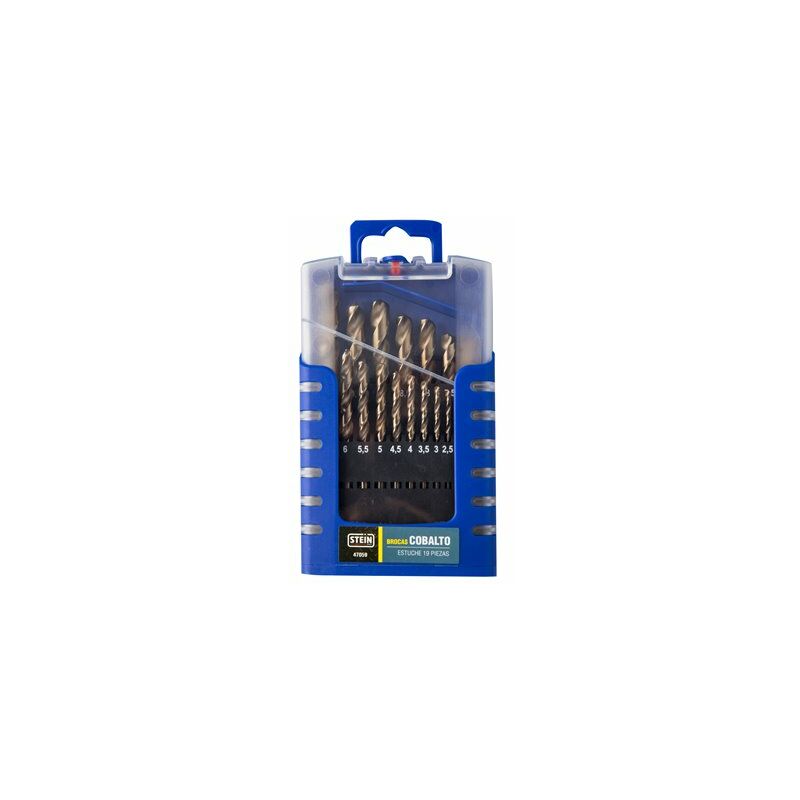 foto del prodotto alfa set punte stein cobalto da 1 a 10 mm din 338 19 pezzi
