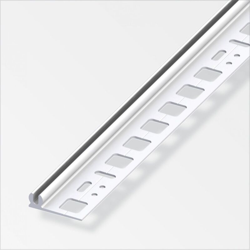 foto del prodotto alfer 2mt profilo di supporto in plastica resistente antiurto 6,0 8,0mm colore bianco