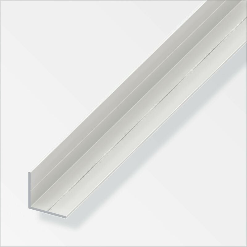 foto del prodotto alfer angolare lati uguali 19,5 pvc bianco 1 metro
