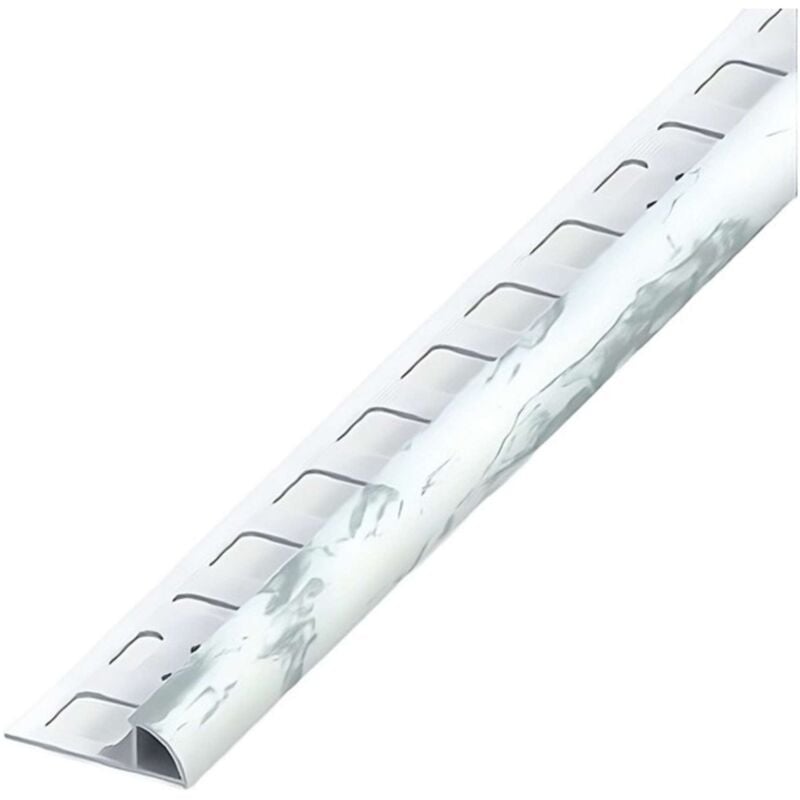 foto del prodotto alfer profilo ad angolo jolly pvc blu marmorizzato mm. 8x2,5 mt. 5 pz