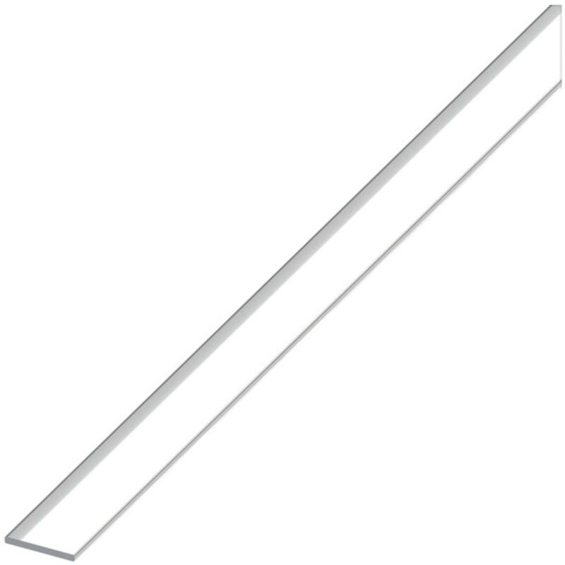 foto del prodotto alfer profilo barra piatta alluminio argento cromato mm. 20x2 mt. 2 - 5 pz