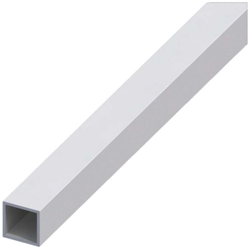 foto del prodotto alfer profilo tubo quadrato alluminio argento satinato mm. 20x20x1 mt. 1 5 pz