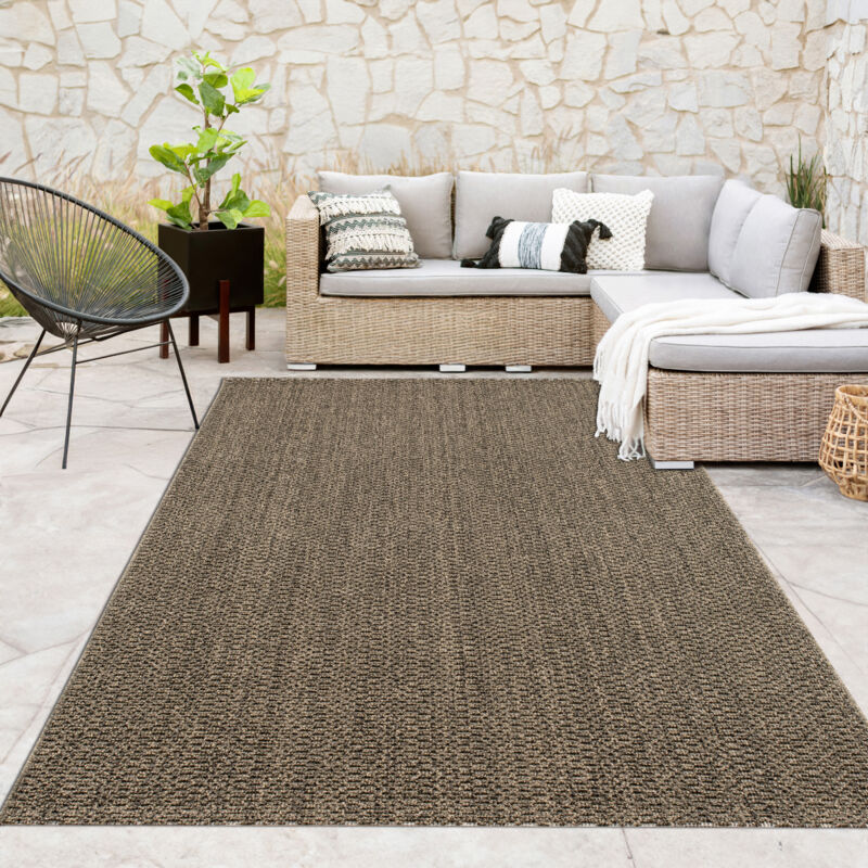 foto del prodotto alfombra de exterior resistente a la intemperie balc n sal n monocromo verde 80x150 cm paco home