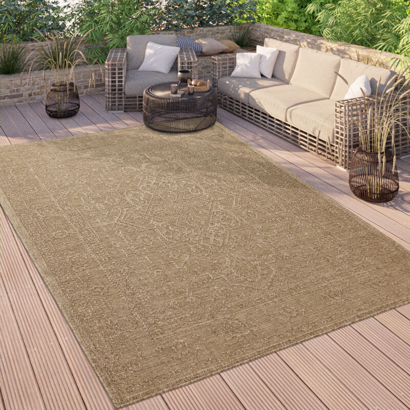 foto del prodotto alfombra salon cocina terraza vintage oriental se puede lavar en la lavadora 120x160 cm, beige 2 paco home