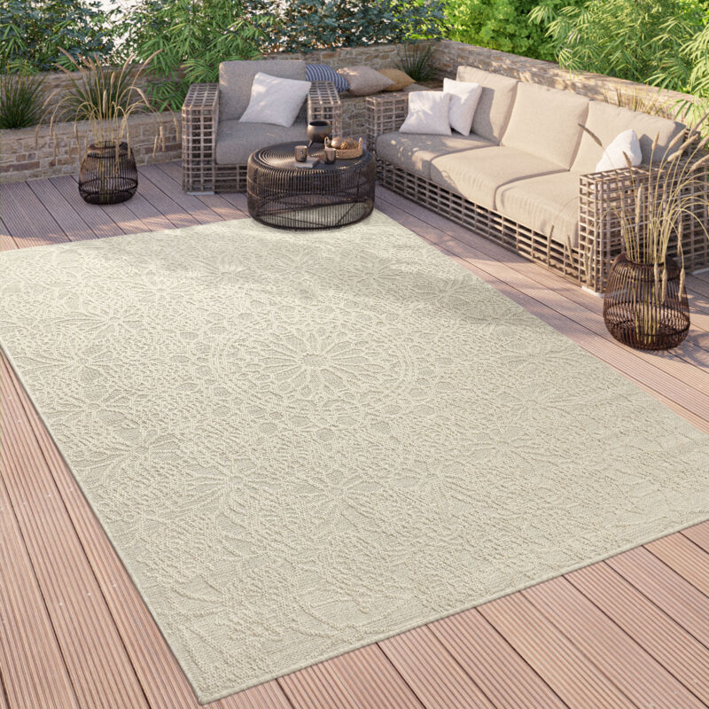 foto del prodotto alfombra salon cocina terraza vintage oriental se puede lavar en la lavadora 120x160 cm, crema 3 paco home
