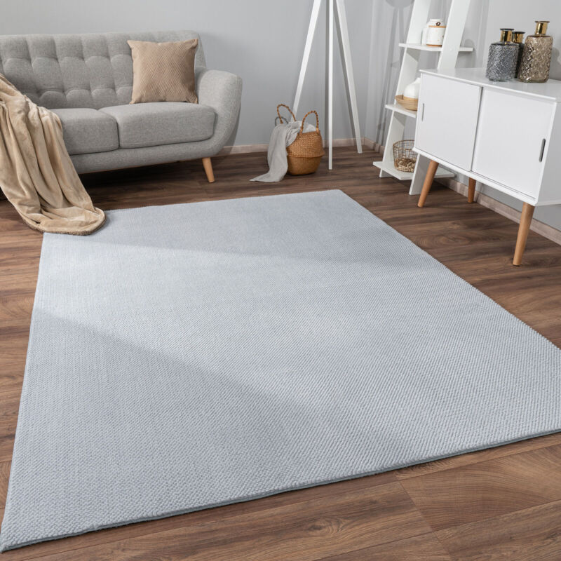 foto del prodotto alfombra salon de habitacion pelo corto motivo boho chic motivo nordica 80x150 cm, grigio paco home