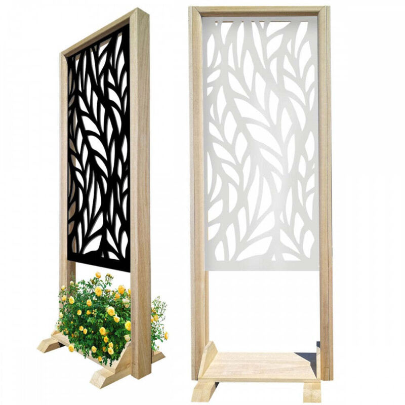 foto del prodotto alga separ paravento modulabile 70x190cm in legno e pvc colore nero