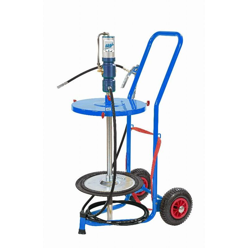 foto del prodotto algi ingrassatore mobile 60 1 per fusto da 50 kg con 2 ruote 07705501