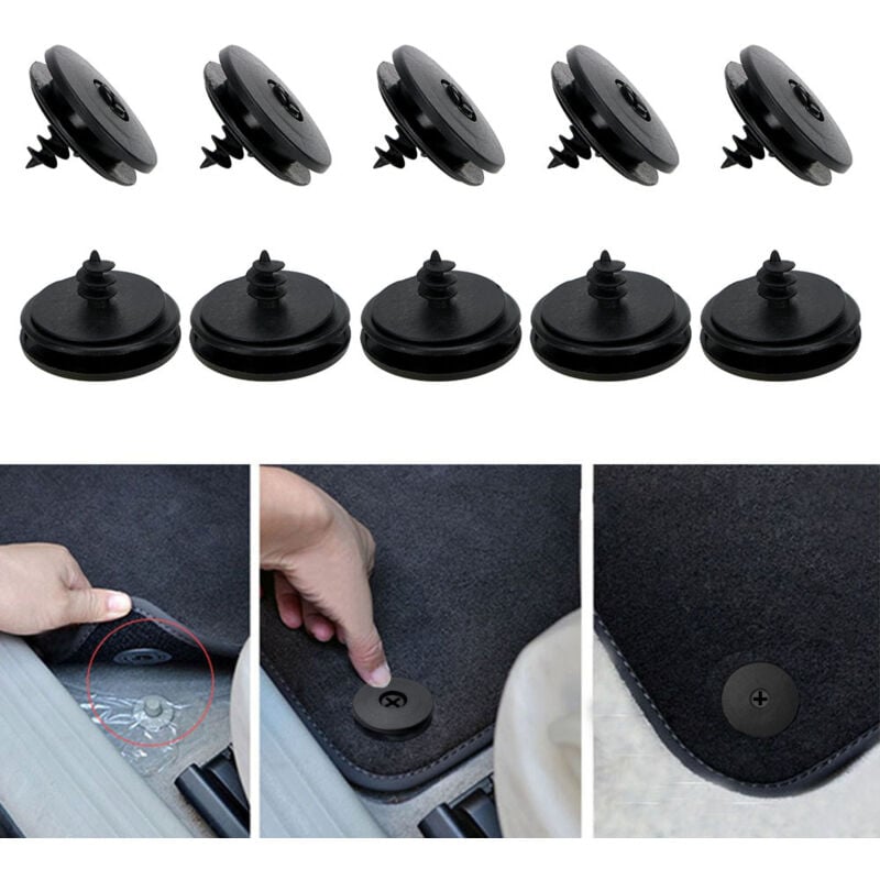 foto del prodotto aliante per mobili, clip per tappetino per auto, 20 pezzi clip per tappetino per auto clip universale per tappetino per auto staffe di fissaggio per