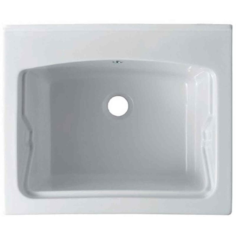 foto del prodotto alice ceramica lavatoio iseo cm. 61x51 bianco lucido di ceramica alice