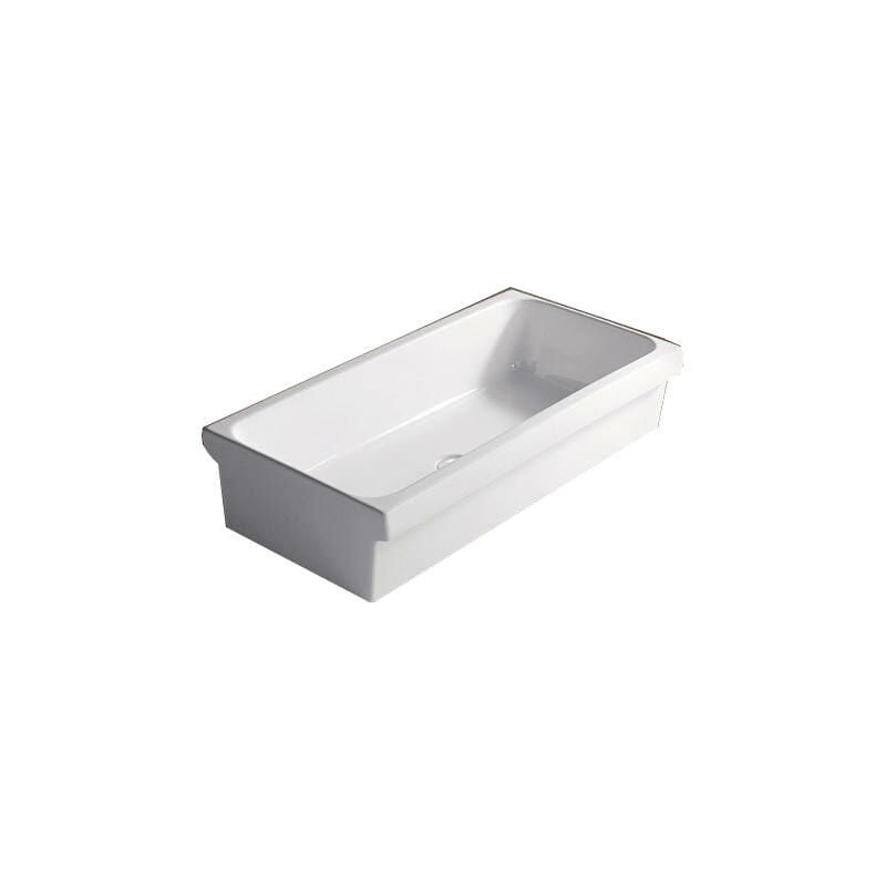 foto del prodotto alice ceramica lavello a canale community cm. 120x45xh20 bianco lucido di