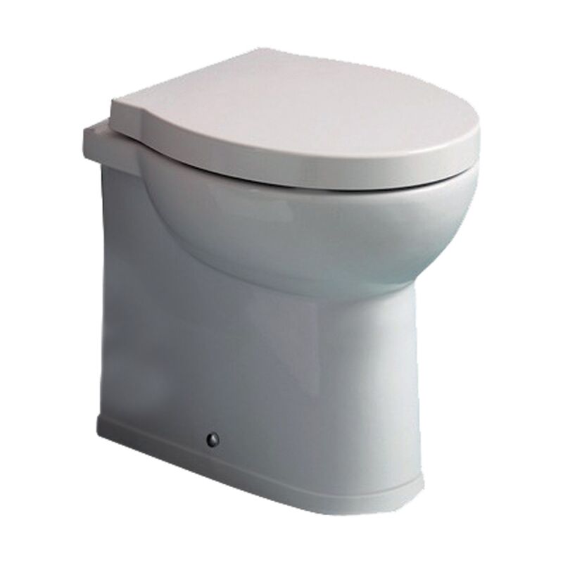 foto del prodotto alice ceramica water short filomuro rialzato cm. 48x37 bianco lucido di ceramica