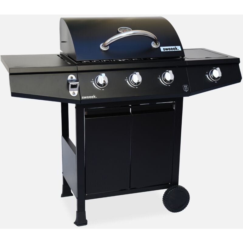 foto del prodotto alice s garden barbecue a gas con 3 bruciatori e 1 bruciatore laterale