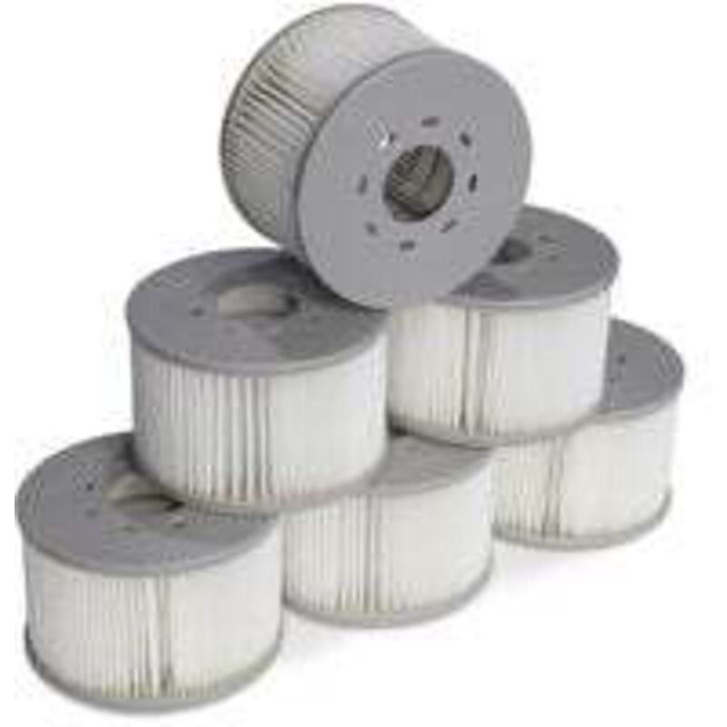 foto del prodotto alice s garden set di 6 filtri per spa gonfiabili mspa v2. 106cm 6 cartucce filtro di ricambio per spa gonfiabile mspa