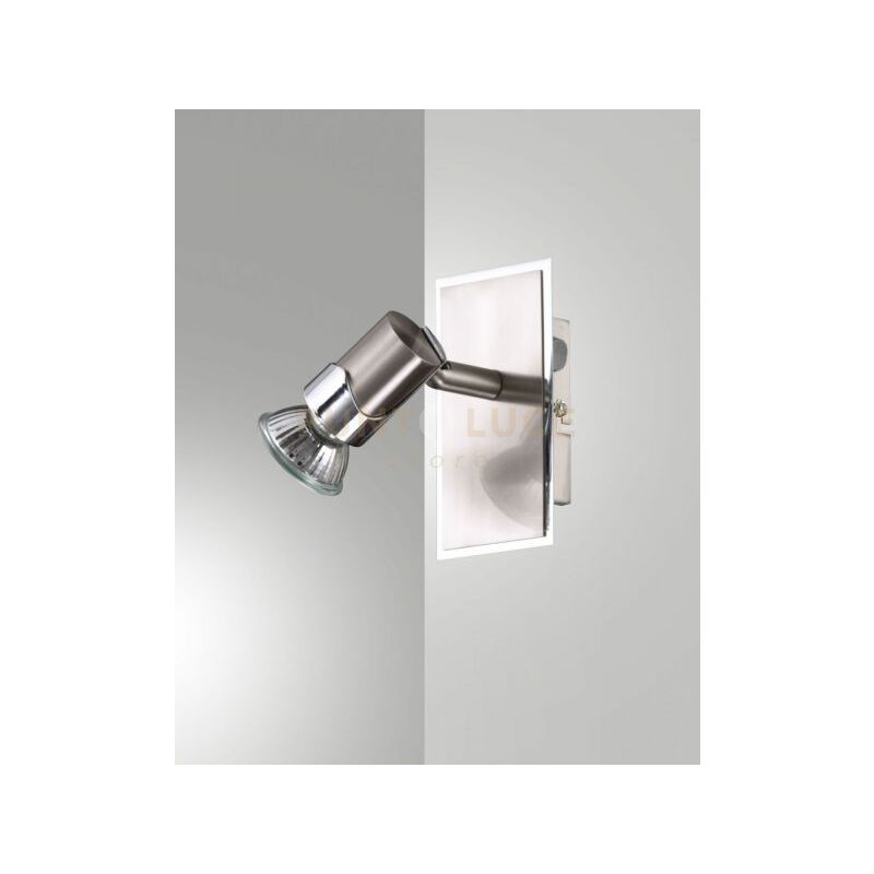 foto del prodotto alice spot 1 luce attacco gu10 nichel satinato s l
