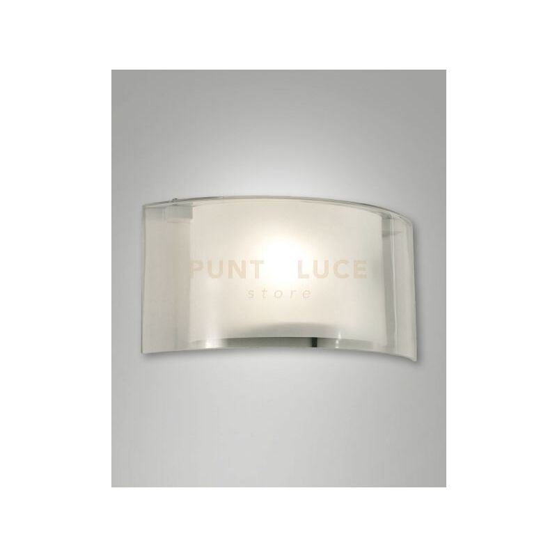 foto del prodotto alide applique trasparente in vetro 1 luce attacco e27 ip20