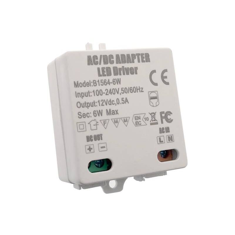 foto del prodotto alimentatore 12v dc 0.5a 6w 100 240v