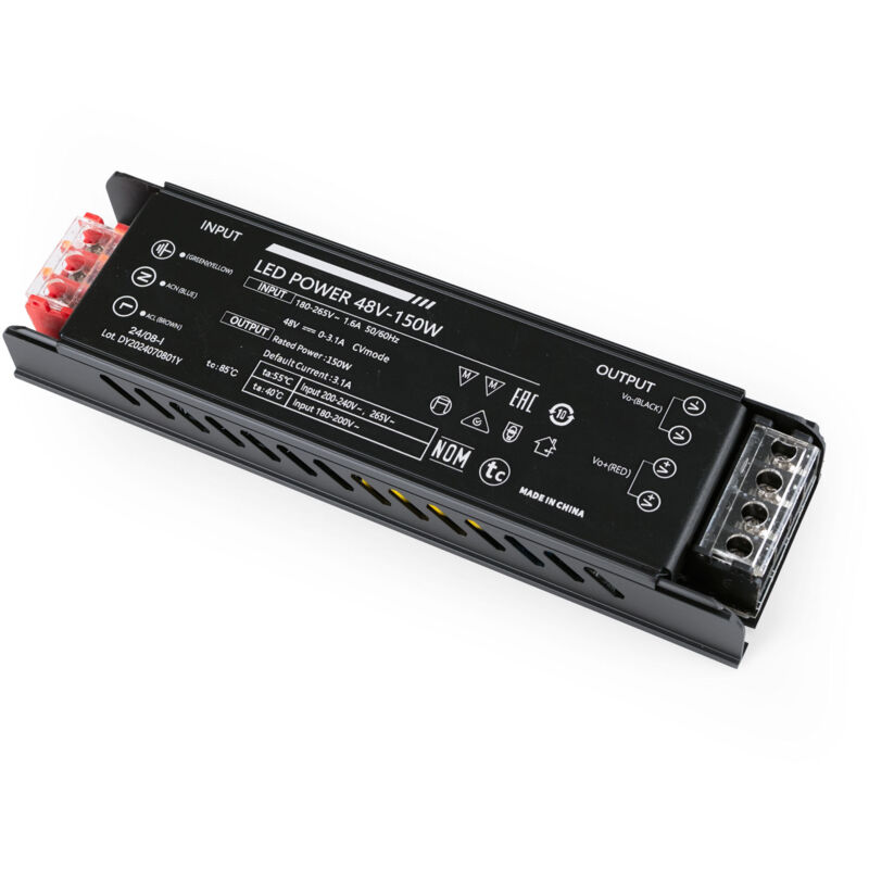 foto del prodotto alimentatore 150w 48v 3,1a alta efficienza ip20