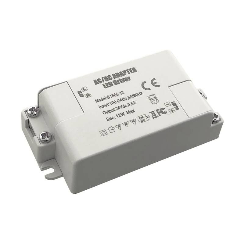 foto del prodotto alimentatore 24v dc 12w 0.5a 100 240v