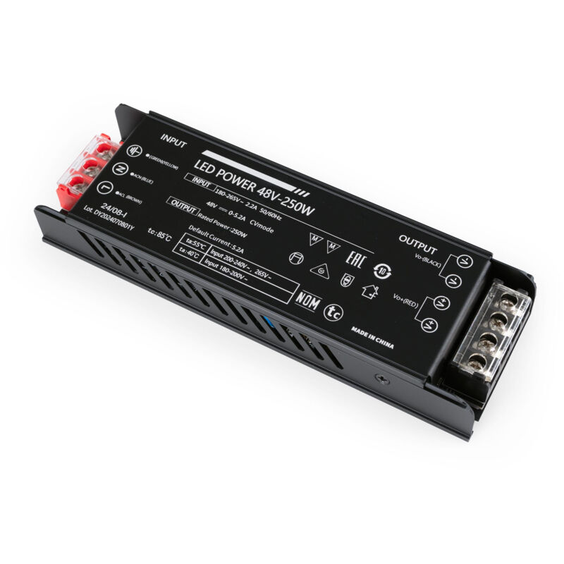 foto del prodotto alimentatore 250w 48v 5,2a alta efficienza ip20