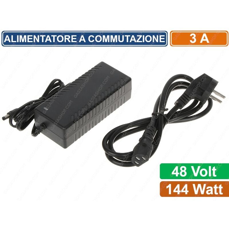 foto del prodotto alimentatore a commutazione 48v 3a per dispositivi poe ricambio switch