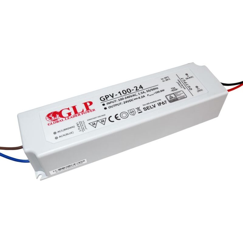 foto del prodotto alimentatore a tenuta stagna 24v dc 100w ip67 glp