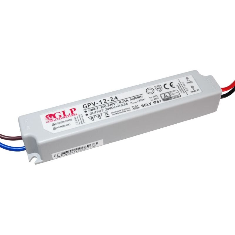 foto del prodotto alimentatore a tenuta stagna 24v dc 12w ip67 glp