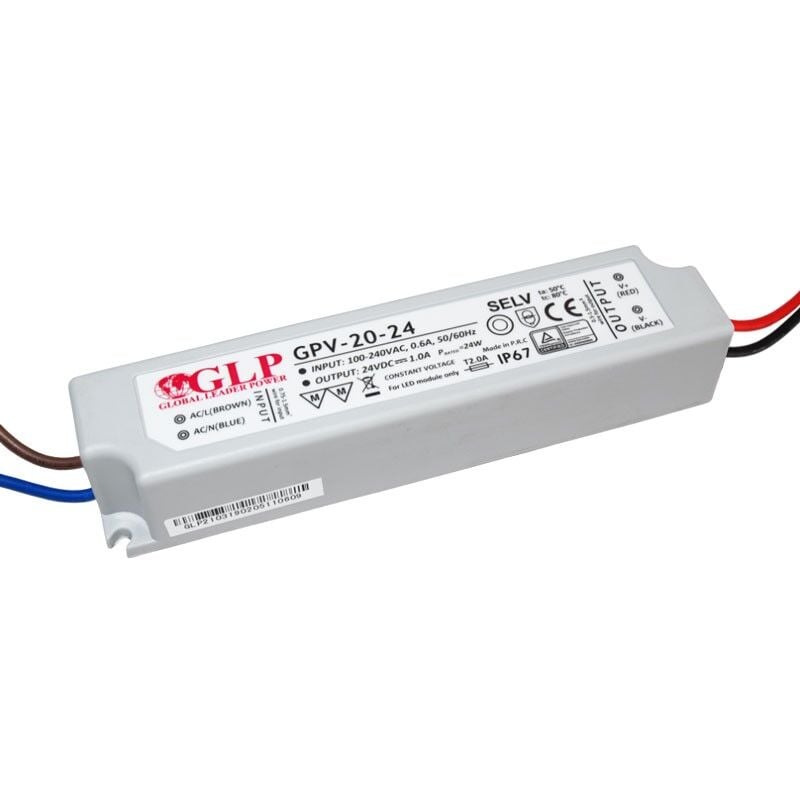 foto del prodotto alimentatore a tenuta stagna 24v dc 20w ip67 glp