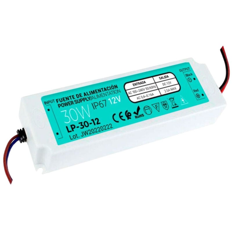 foto del prodotto alimentatore a tenuta stagna ip67 12v 30w