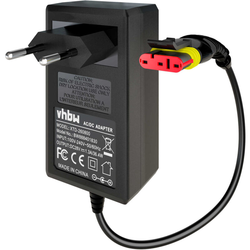 foto del prodotto alimentatore compatibile con husqvarna automower 105, 310, 315, 315x, 305, 310 mark ii, 315 mark ii batterie da avviamento per robot tosaerba - vhbw