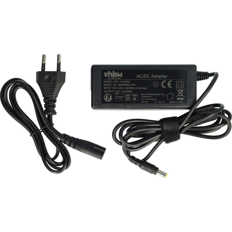 foto del prodotto alimentatore compatibile con posiflex jiva ks7317, ks7315 terminale pos, sistema di registrazione di cassa - vhbw