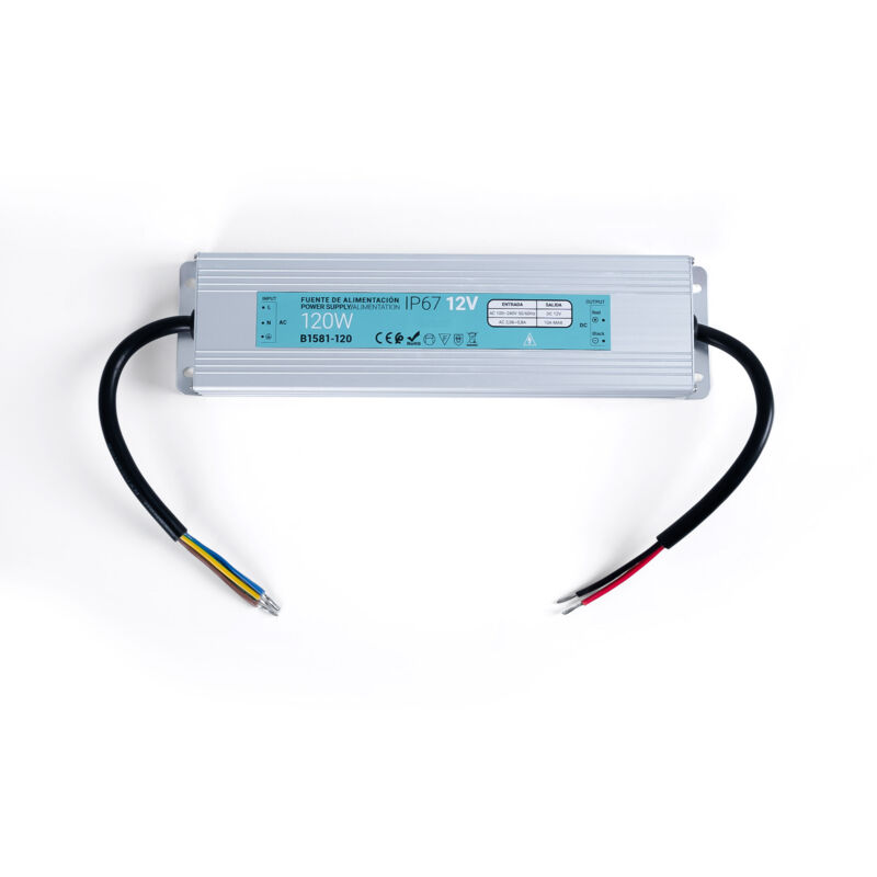 foto del prodotto alimentatore compatto a tenuta stagna 12v 120w ip67