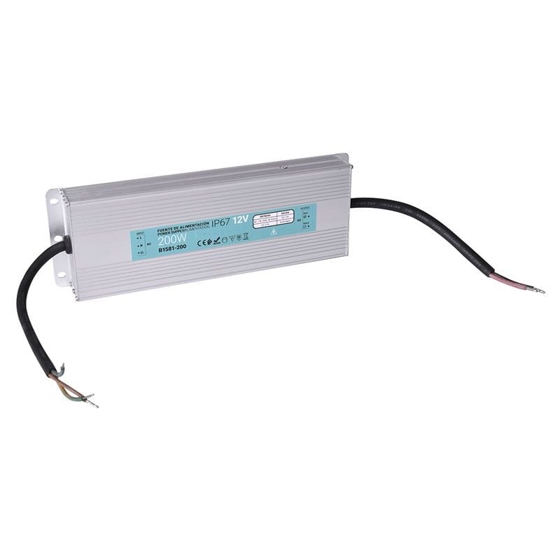 foto del prodotto alimentatore compatto a tenuta stagna 12v 200w ip67
