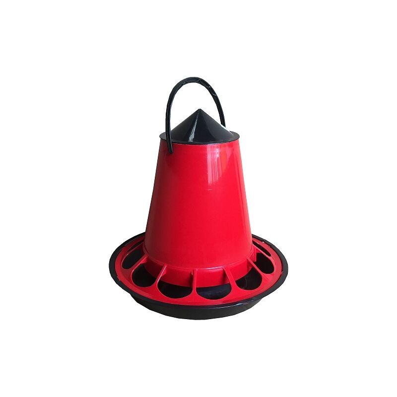 foto del prodotto alimentatore di plastica per pollame, polli e uccelli 5 kg