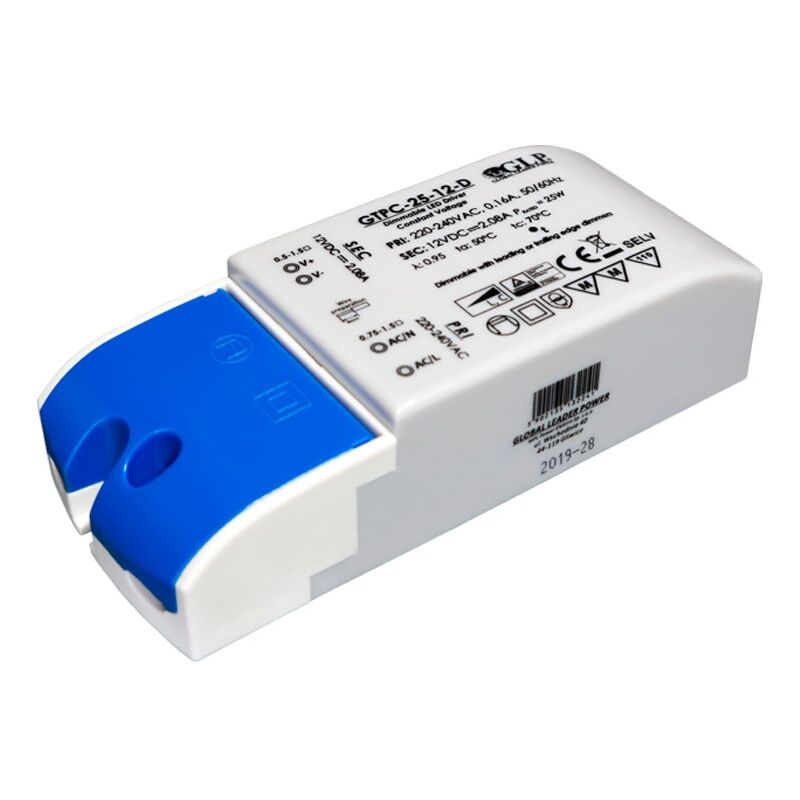 foto del prodotto alimentatore dimmerabile triac led 25w 12v glp