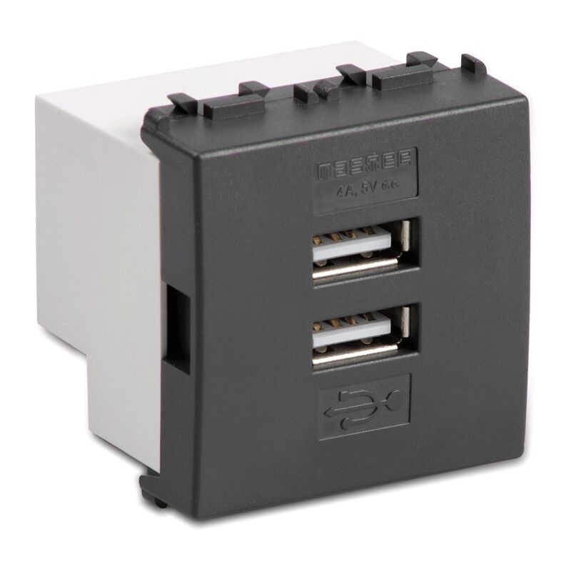foto del prodotto alimentatore doppio usb master modo 4a grigio 31213.2
