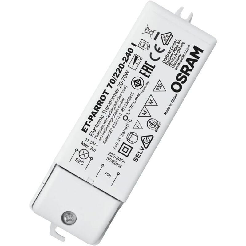 foto del prodotto alimentatore elettronico per lampade alogene et parrot 70 220 240 i osram