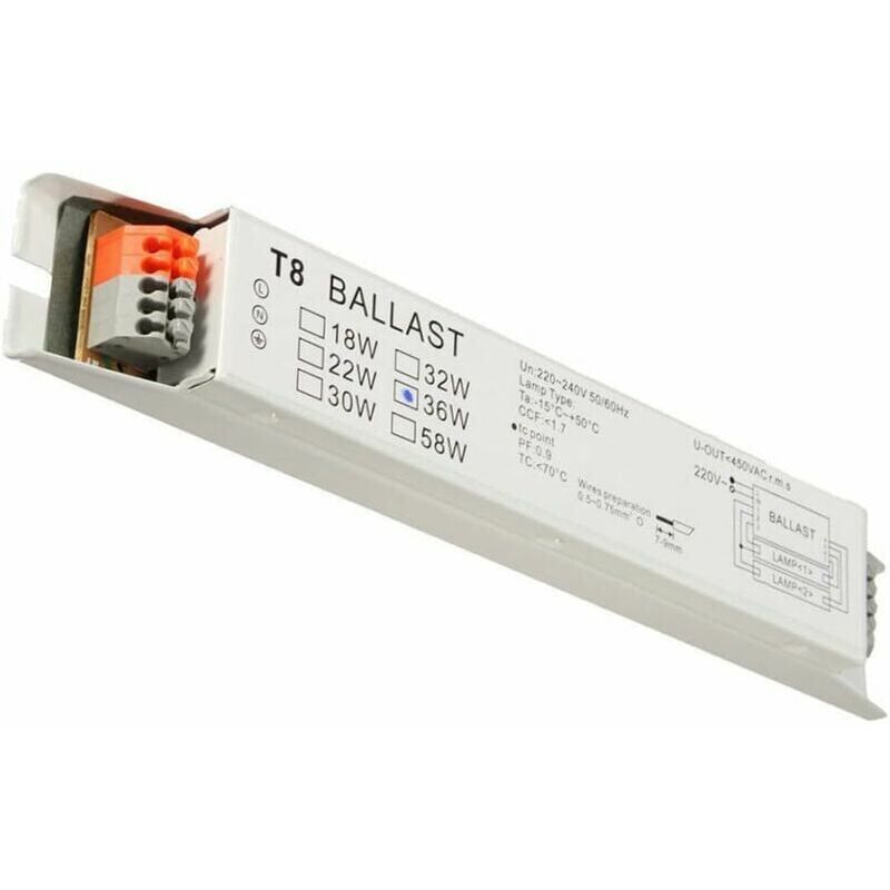 foto del prodotto alimentatore elettronico t8 2x36w larghezza di tensione lampada fluorescente start start lampada ballast a risparmio energetico