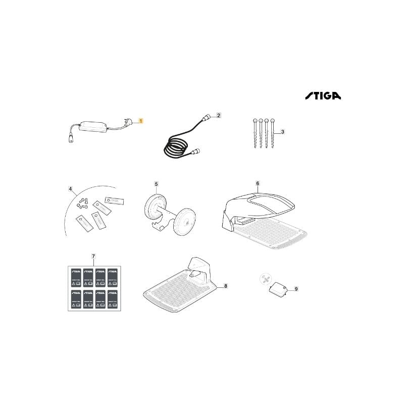foto del prodotto alimentatore esterno 4 ah originale stiga a5000 rtk robot rasaerba 118204159 0