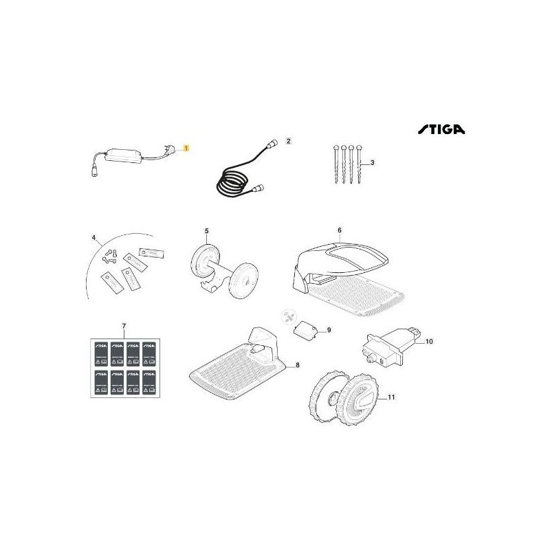 foto del prodotto alimentatore esterno robot 4ah uk originale stiga 118204162 0