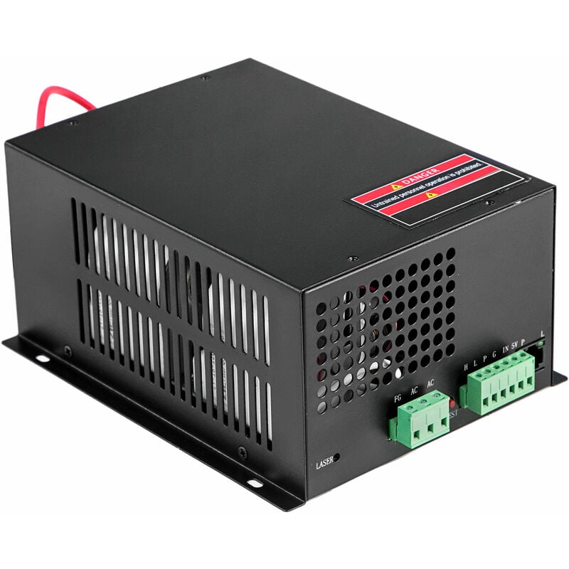 foto del prodotto alimentatore laser co2, potenza 80 w tensione in ingresso corrente alternata 220v incisore laser, 2,3 kg forniture per incisione, alta prestazione, e