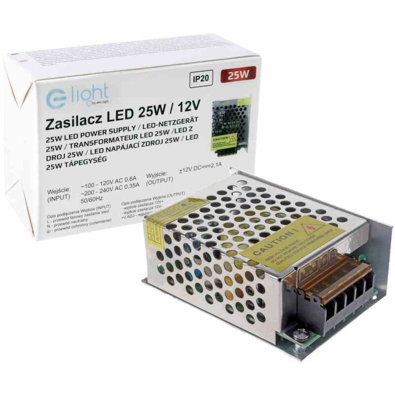 foto del prodotto alimentatore led 25w