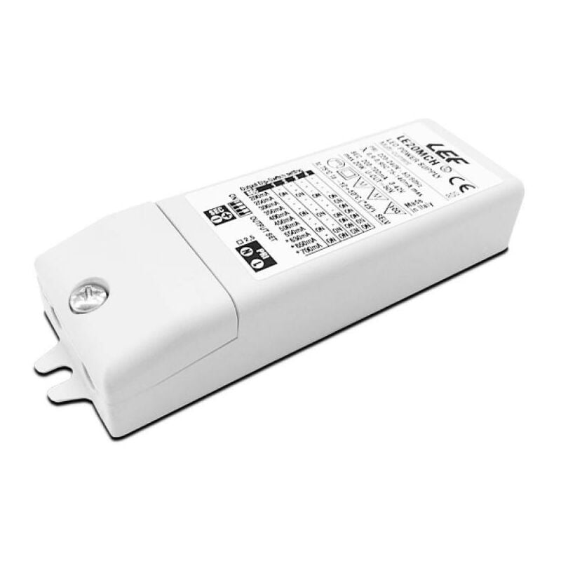 foto del prodotto alimentatore led lef multi corrente costante 200 700ma on off le20mch