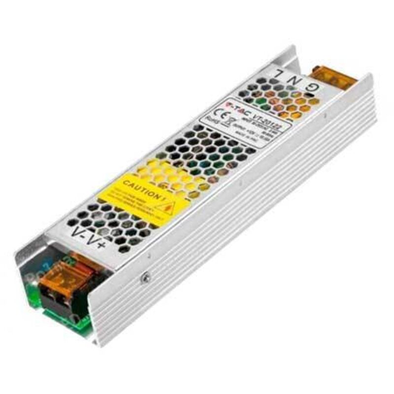 foto del prodotto alimentatore led slim power supply 120w 12v 10a metal