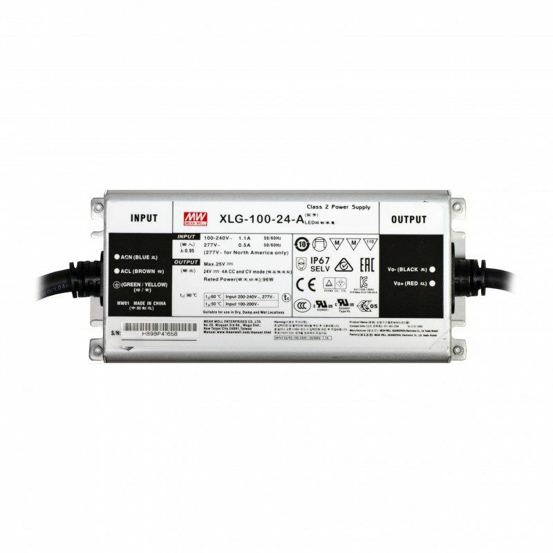 foto del prodotto alimentatore meanwell 100w 24v ip67 xlg 100 24a
