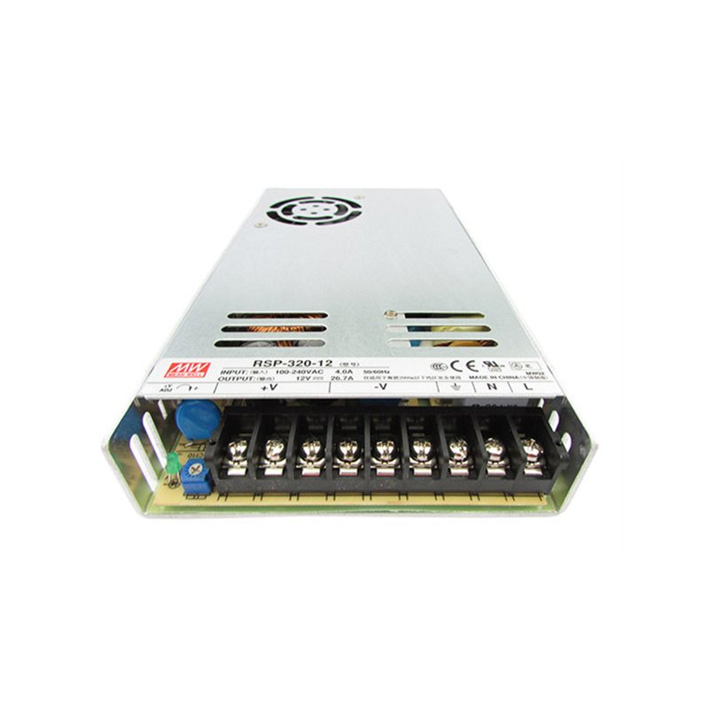 foto del prodotto alimentatore mw mean well cv 300w 25a rsp 320 12 trasformatore da ac 220v a dc 12v per luci led interno