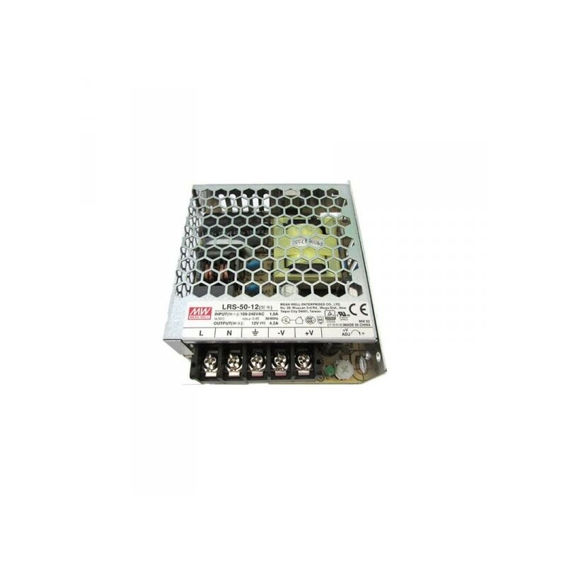 foto del prodotto alimentatore mw mean well cv 50w 4,2a lrs 50 12 trasformatore da ac 220v a dc 12v per strip led
