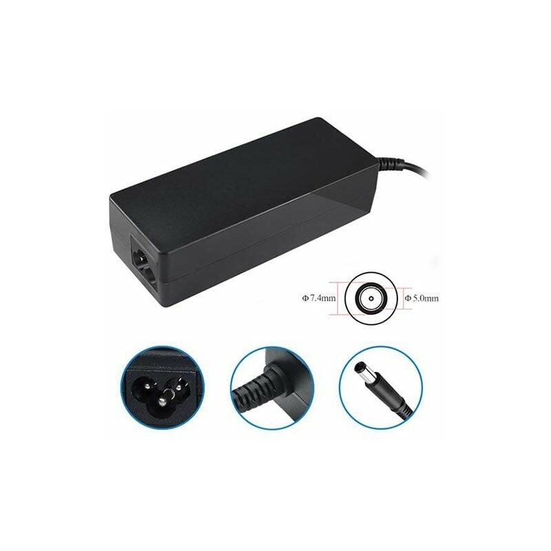 foto del prodotto alimentatore notebook 90w 19,5v 4,62a comp dell int 5mm ext 7,4mm