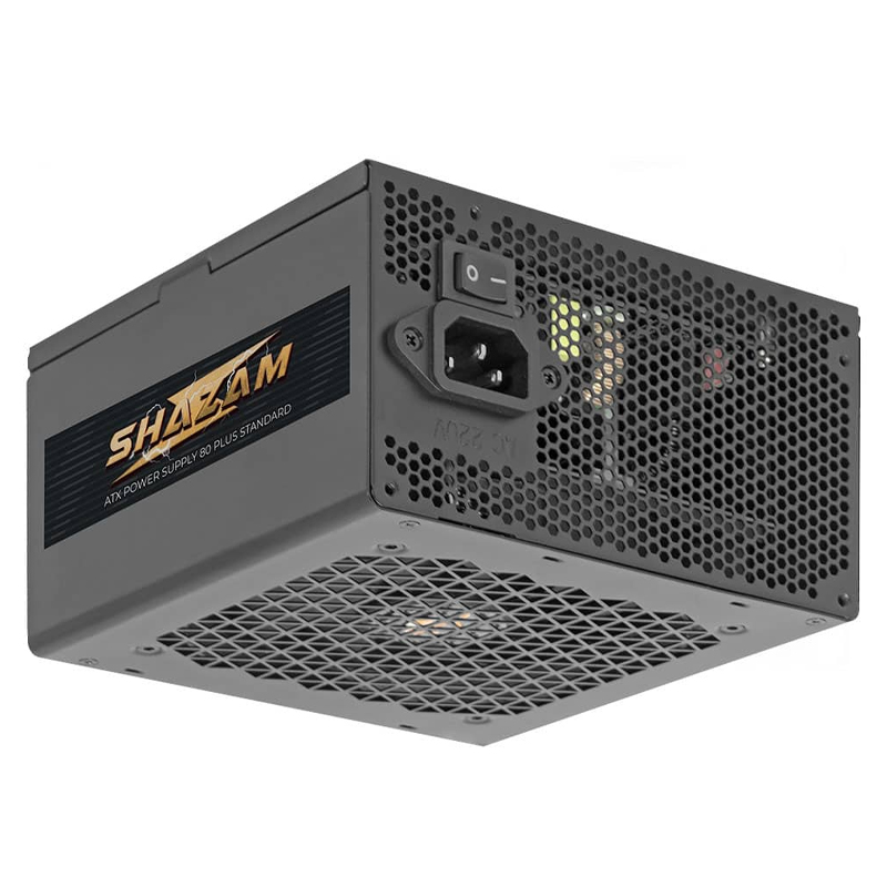 foto del prodotto alimentatore noua shazam 600w atx 80 white pfc active fan 120mm